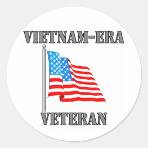 Sticker Rond vétéran de l'ère vietnamienne