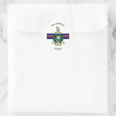 Sticker Rond Vétéran des Royal Marines (Sac)