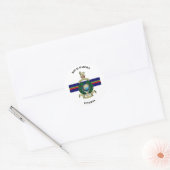 Sticker Rond Vétéran des Royal Marines (Enveloppe)