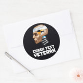 Sticker Rond Vétérinaire du test de collision (Enveloppe)