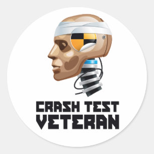 Sticker Rond Vétérinaire du test de collision