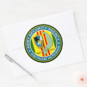 Sticker Rond Vétérinaire du Vietnam ASA (Enveloppe)