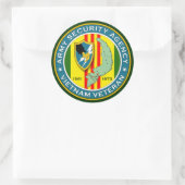 Sticker Rond Vétérinaire du Vietnam ASA (Sac)