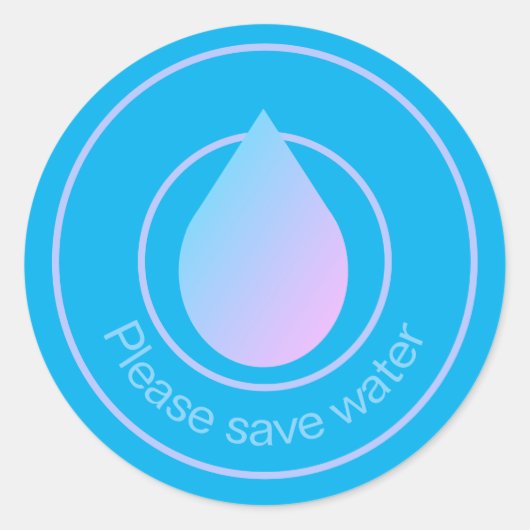 Sticker Rond Veuillez enregistrer l'autocollant rond classique  (Devant)