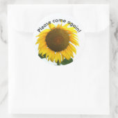 Sticker Rond Veuillez revenir (Sac)