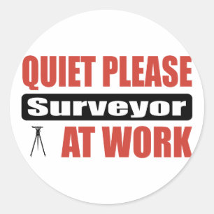 Sticker Rond Veuillez Surveiller Au Travail