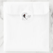 Sticker Rond Veuve noire (Sac)