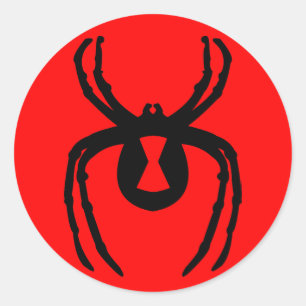 Sticker Rond Veuve noire