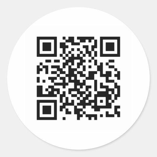 Sticker Rond Veux-Tu M'Épouser ? Code QR (Devant)