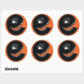 Sticker Rond Vex e - Orange (Feuille)