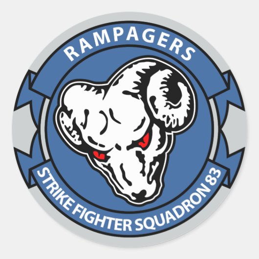 Sticker Rond VFA - 83 - Strike Fighter Squadron 83 (Devant)