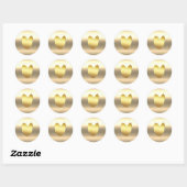 Sticker Rond Vibe Gold Holiday (Feuille)