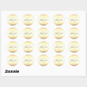 Sticker Rond Vibe Gold Holiday (Feuille)