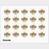 Sticker Rond Vibe Gold Holidays (Feuille)