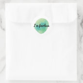 Sticker Rond vibes de motivation positives pour l'acceptation d (Sac)