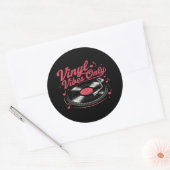 Sticker Rond Vibes de vinyle uniquement - Conception du lecteur (Enveloppe)