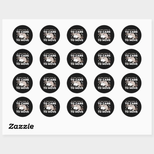 Sticker Rond Vibes décontractées et lumineuses pour le design A (Feuille)