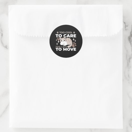 Sticker Rond Vibes décontractées et lumineuses pour le design A (Sac)