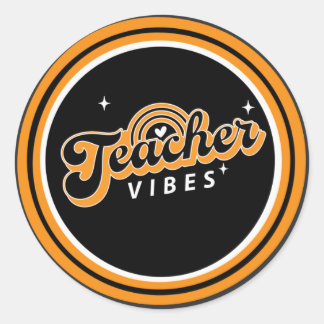 Sticker Rond Vibes enseignants