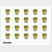 Sticker Rond Vibes Gourdes Funny Veggie Pun (Feuille)