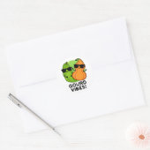 Sticker Rond Vibes Gourdes Funny Veggie Pun (Enveloppe)