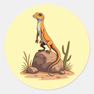 Sticker Rond Vibes Lizard pour bronzer