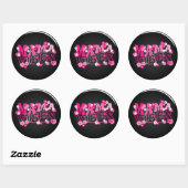 Sticker Rond Vibes Maman (Feuille)