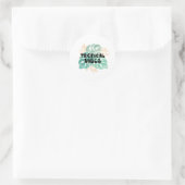 Sticker Rond Vibes tropicales (Sac)