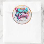 Sticker Rond "Vibes urbaines joueuses" (Sac)