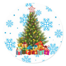 Vibrant Sapin de Noël Flocon de Neige Cadeau de Fê