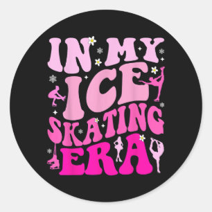Sticker Rond Vibrations de patinage sur glace Entraîneur de pat