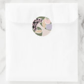Sticker Rond Vibrations Fantaisistes d'Automne – Conception d'A (Sac)