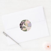 Sticker Rond Vibrations Fantaisistes d'Automne – Conception d'A (Enveloppe)