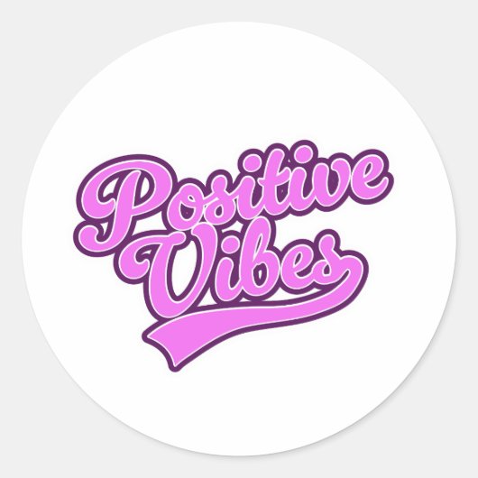 Sticker Rond Vibrations Positives (Devant)