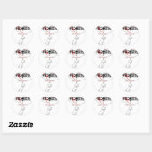 Sticker Rond Victimes de la mode ! (Feuille)