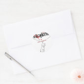 Sticker Rond Victimes de la mode ! (Enveloppe)