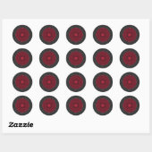 Sticker Rond Victoire chrétienne (Feuille)