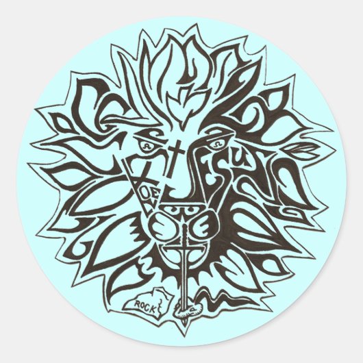 Sticker Rond Victoire Simba (Devant)