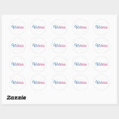 Sticker Rond Victoria Style Cursive (Feuille)