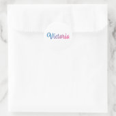 Sticker Rond Victoria Style Cursive (Sac)