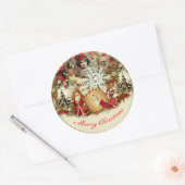 Sticker Rond Victorian Yuletide Treasures Collage (Enveloppe)
