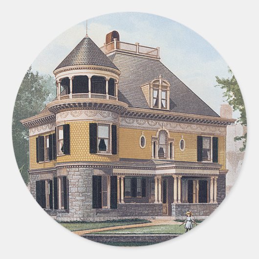 Sticker Rond victorien (Devant)