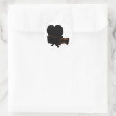 Sticker Rond Vidéo vintage (Sac)