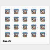 Sticker Rond Vie automobile Sprint (Feuille)