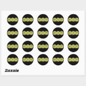 Sticker Rond Vie connectée (Feuille)