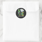Sticker Rond Vie de Dame de Cantine Joyeux St Patrick (Sac)