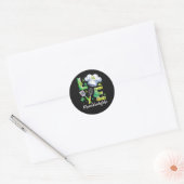 Sticker Rond Vie de Dame de Cantine Joyeux St Patrick (Enveloppe)