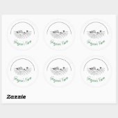 Sticker Rond Vie de ferme  (Feuille)