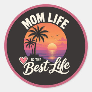 Sticker Rond Vie de Maman