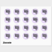 Sticker Rond Vie de maman de cheval (Feuille)